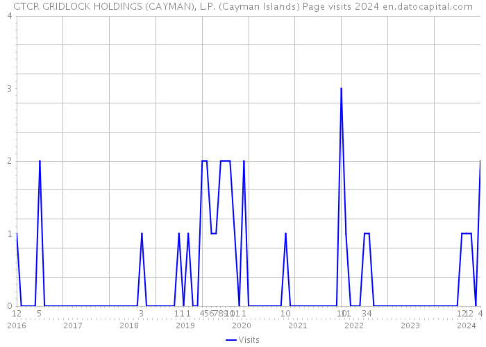 GTCR GRIDLOCK HOLDINGS (CAYMAN), L.P. (Cayman Islands) Page visits 2024 