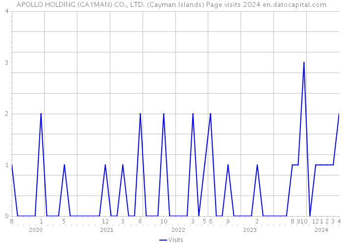 APOLLO HOLDING (CAYMAN) CO., LTD. (Cayman Islands) Page visits 2024 