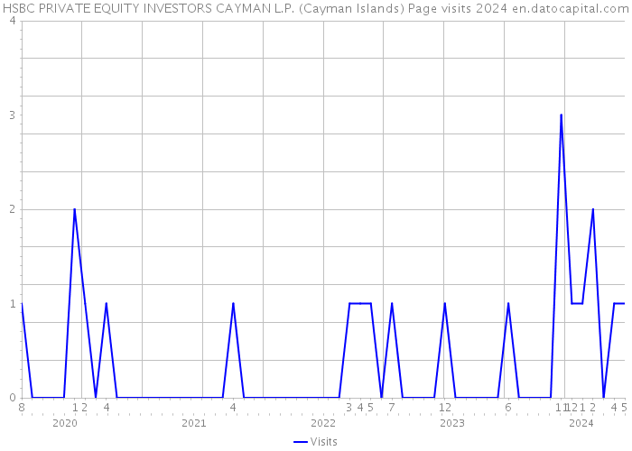 HSBC PRIVATE EQUITY INVESTORS CAYMAN L.P. (Cayman Islands) Page visits 2024 