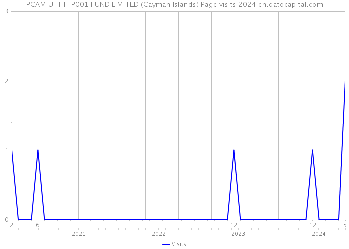 PCAM UI_HF_P001 FUND LIMITED (Cayman Islands) Page visits 2024 