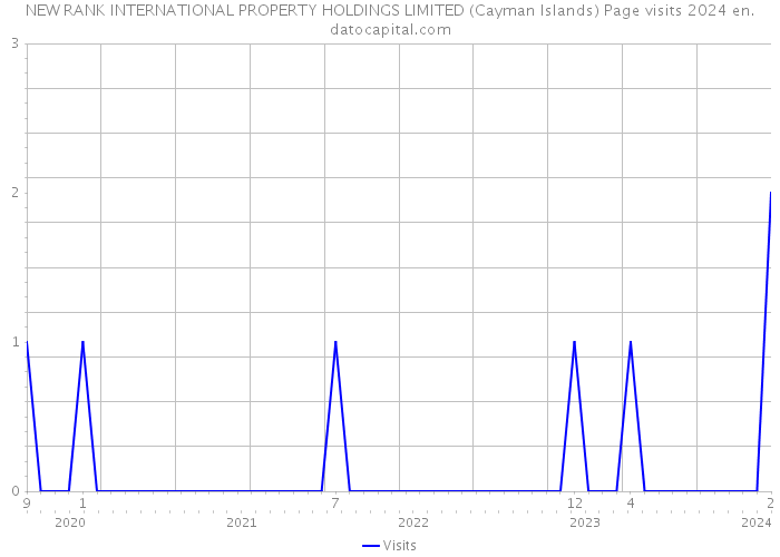 NEW RANK INTERNATIONAL PROPERTY HOLDINGS LIMITED (Cayman Islands) Page visits 2024 