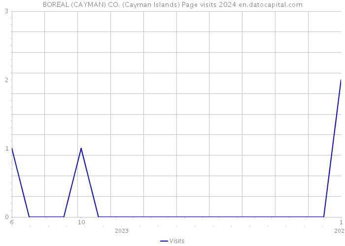 BOREAL (CAYMAN) CO. (Cayman Islands) Page visits 2024 