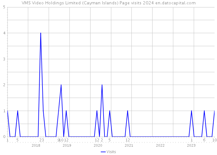 VMS Video Holdings Limited (Cayman Islands) Page visits 2024 