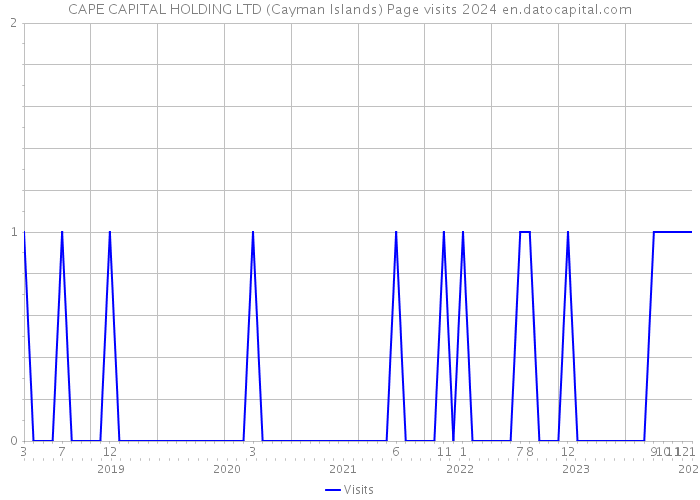 CAPE CAPITAL HOLDING LTD (Cayman Islands) Page visits 2024 