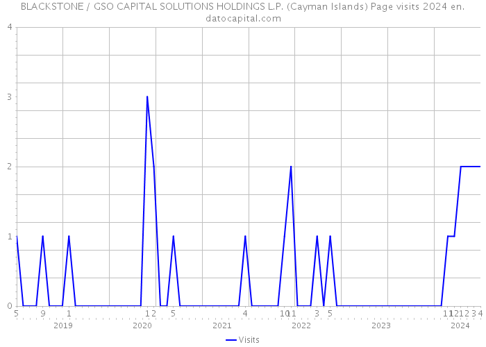 BLACKSTONE / GSO CAPITAL SOLUTIONS HOLDINGS L.P. (Cayman Islands) Page visits 2024 