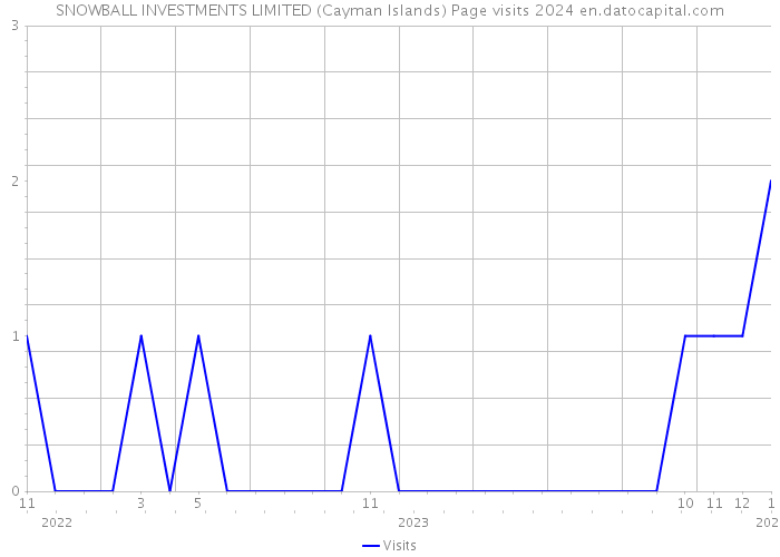 SNOWBALL INVESTMENTS LIMITED (Cayman Islands) Page visits 2024 