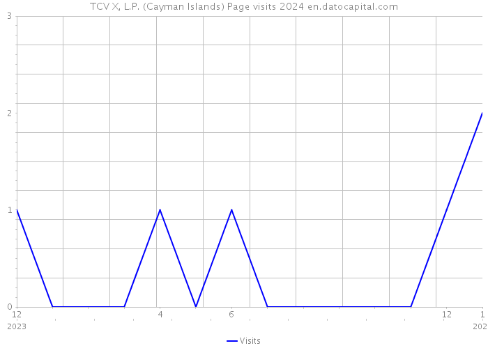 TCV X, L.P. (Cayman Islands) Page visits 2024 