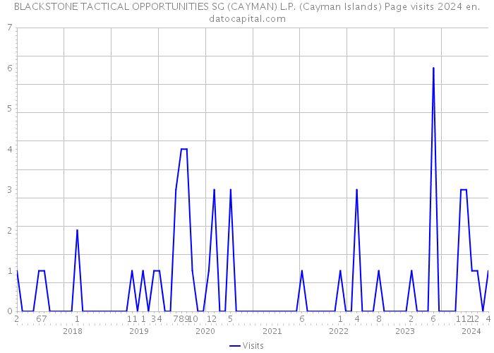 BLACKSTONE TACTICAL OPPORTUNITIES SG (CAYMAN) L.P. (Cayman Islands) Page visits 2024 