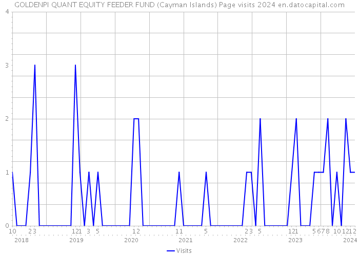 GOLDENPI QUANT EQUITY FEEDER FUND (Cayman Islands) Page visits 2024 