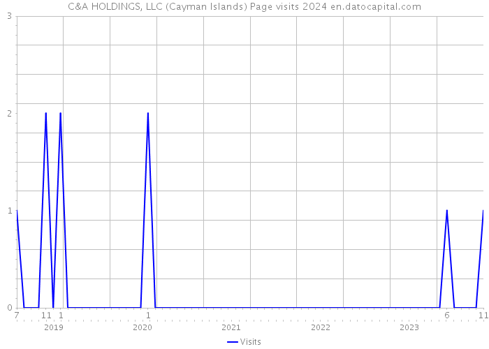 C&A HOLDINGS, LLC (Cayman Islands) Page visits 2024 