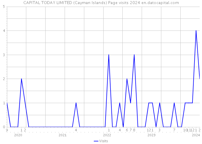 CAPITAL TODAY LIMITED (Cayman Islands) Page visits 2024 