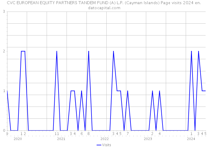 CVC EUROPEAN EQUITY PARTNERS TANDEM FUND (A) L.P. (Cayman Islands) Page visits 2024 