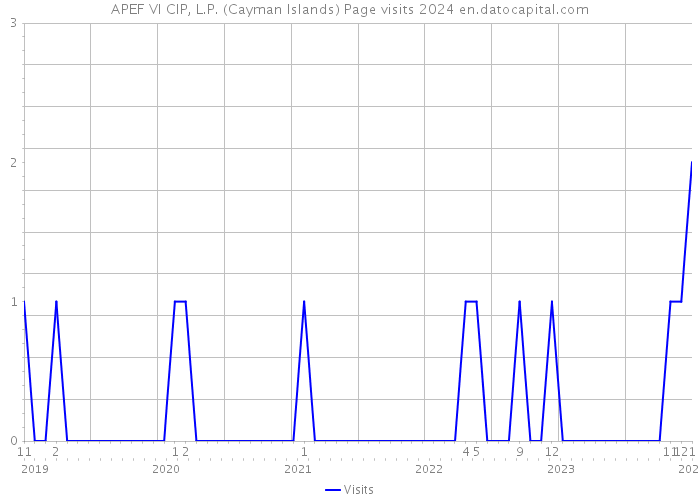 APEF VI CIP, L.P. (Cayman Islands) Page visits 2024 