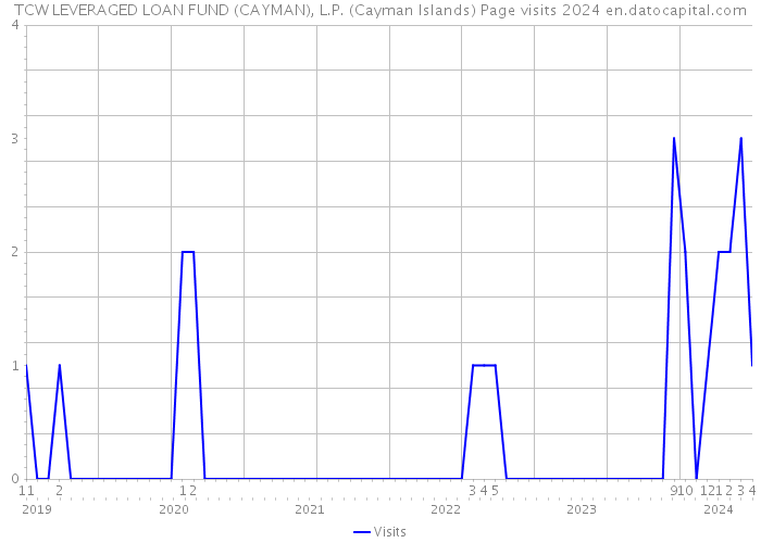 TCW LEVERAGED LOAN FUND (CAYMAN), L.P. (Cayman Islands) Page visits 2024 