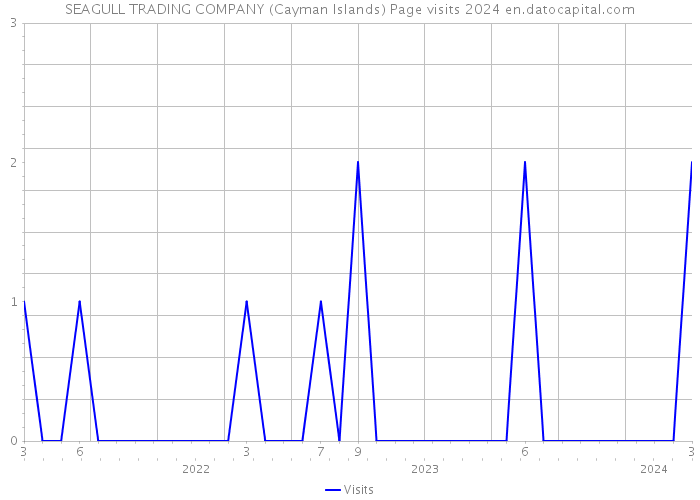 SEAGULL TRADING COMPANY (Cayman Islands) Page visits 2024 