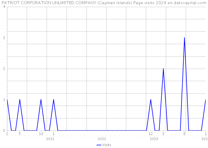 PATRIOT CORPORATION UNLIMITED COMPANY (Cayman Islands) Page visits 2024 