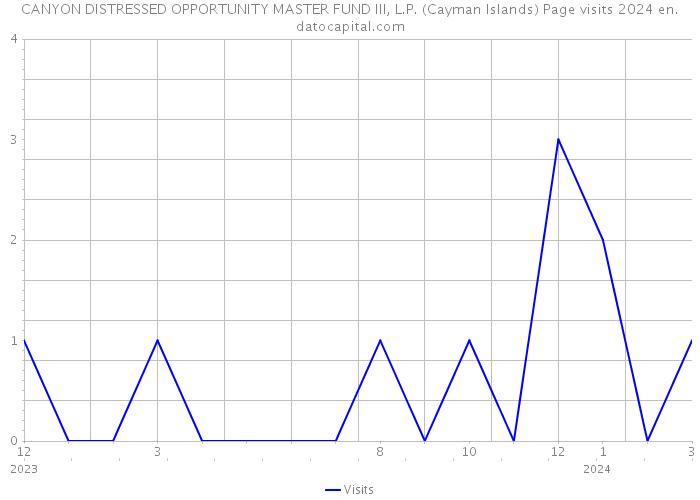 CANYON DISTRESSED OPPORTUNITY MASTER FUND III, L.P. (Cayman Islands) Page visits 2024 
