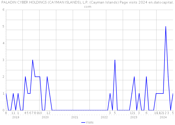PALADIN CYBER HOLDINGS (CAYMAN ISLANDS), L.P. (Cayman Islands) Page visits 2024 