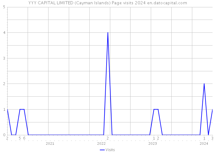 YYY CAPITAL LIMITED (Cayman Islands) Page visits 2024 