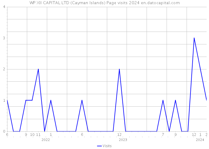 WP XII CAPITAL LTD (Cayman Islands) Page visits 2024 