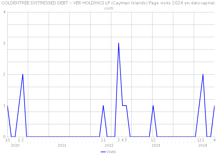 GOLDENTREE DISTRESSED DEBT - VER HOLDINGS LP (Cayman Islands) Page visits 2024 