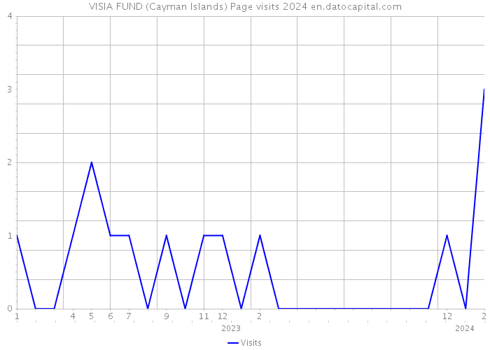 VISIA FUND (Cayman Islands) Page visits 2024 