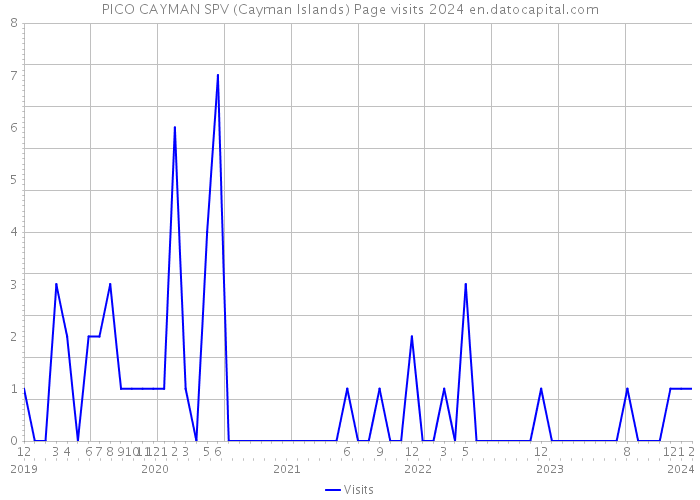 PICO CAYMAN SPV (Cayman Islands) Page visits 2024 