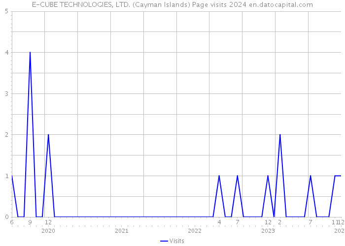 E-CUBE TECHNOLOGIES, LTD. (Cayman Islands) Page visits 2024 
