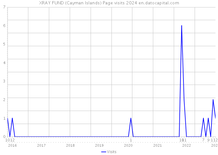 XRAY FUND (Cayman Islands) Page visits 2024 