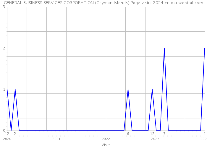 GENERAL BUSINESS SERVICES CORPORATION (Cayman Islands) Page visits 2024 