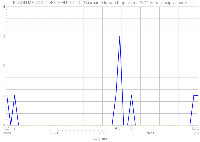 ENRON MEXICO INVESTMENTS LTD. (Cayman Islands) Page visits 2024 
