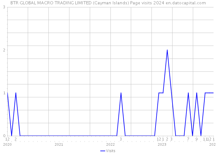 BTR GLOBAL MACRO TRADING LIMITED (Cayman Islands) Page visits 2024 