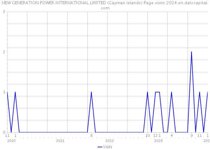 NEW GENERATION POWER INTERNATIONAL LIMITED (Cayman Islands) Page visits 2024 