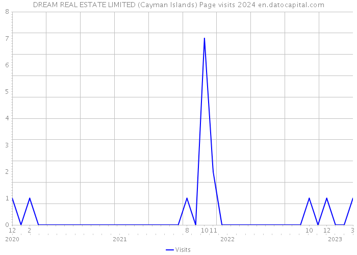 DREAM REAL ESTATE LIMITED (Cayman Islands) Page visits 2024 