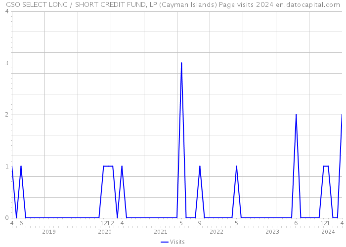 GSO SELECT LONG / SHORT CREDIT FUND, LP (Cayman Islands) Page visits 2024 