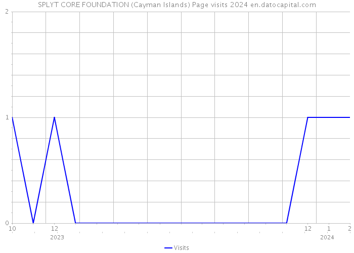 SPLYT CORE FOUNDATION (Cayman Islands) Page visits 2024 