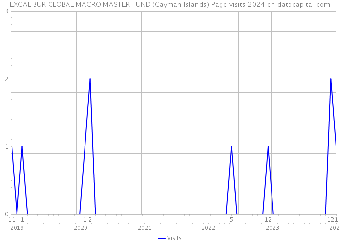 EXCALIBUR GLOBAL MACRO MASTER FUND (Cayman Islands) Page visits 2024 