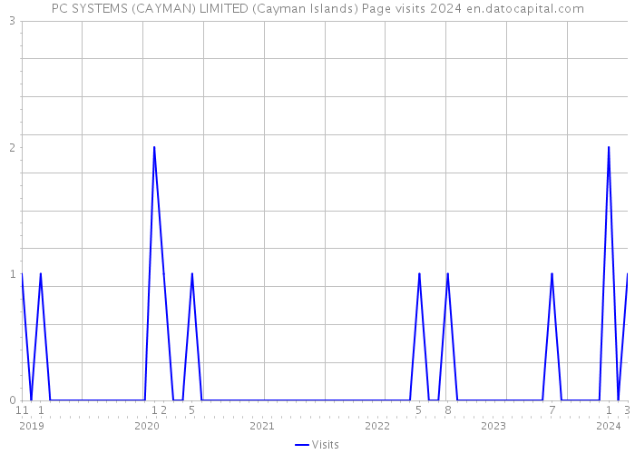 PC SYSTEMS (CAYMAN) LIMITED (Cayman Islands) Page visits 2024 