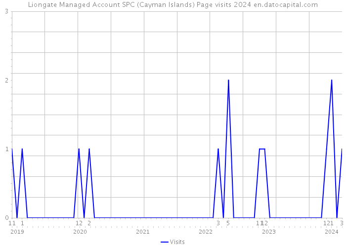 Liongate Managed Account SPC (Cayman Islands) Page visits 2024 