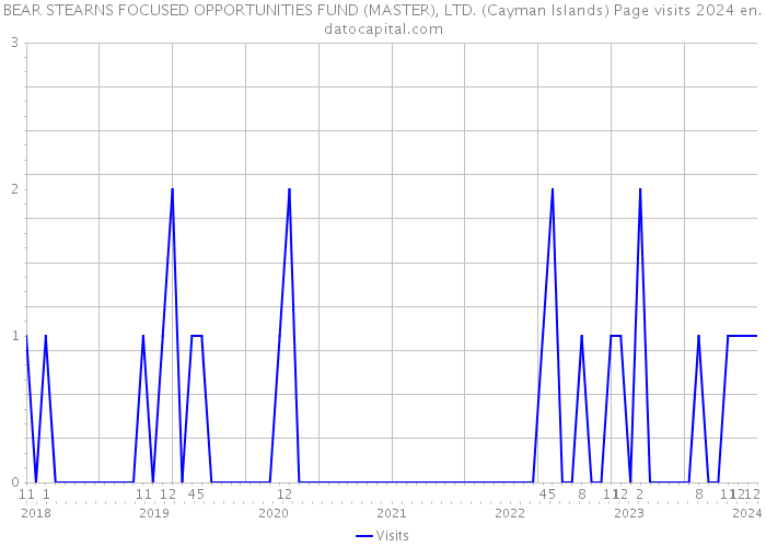 BEAR STEARNS FOCUSED OPPORTUNITIES FUND (MASTER), LTD. (Cayman Islands) Page visits 2024 