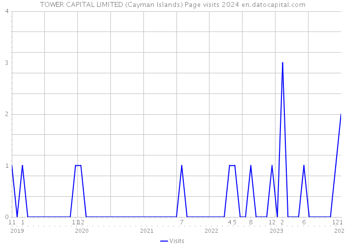 TOWER CAPITAL LIMITED (Cayman Islands) Page visits 2024 