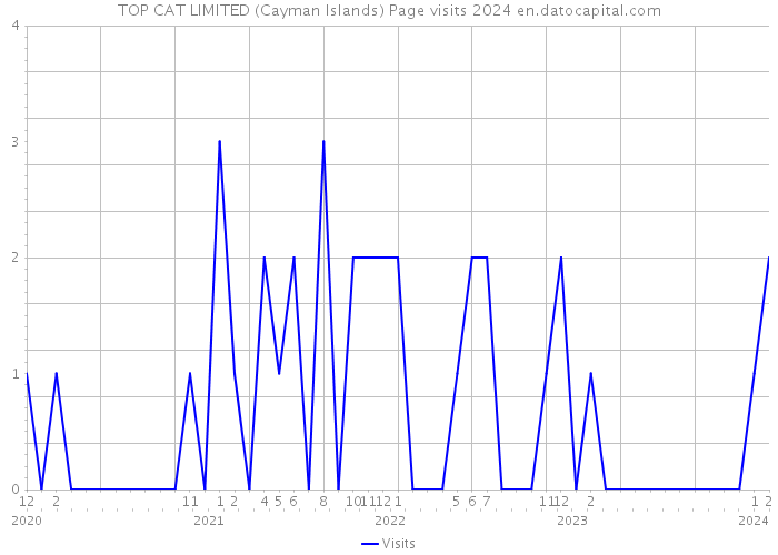 TOP CAT LIMITED (Cayman Islands) Page visits 2024 