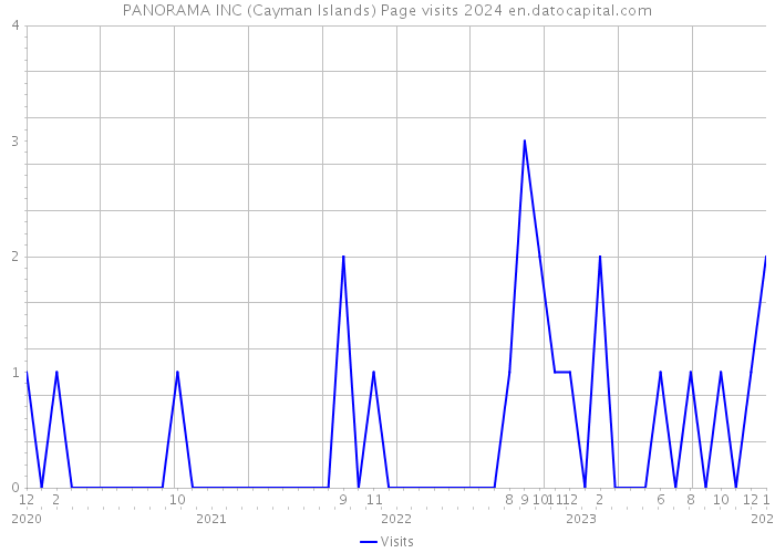 PANORAMA INC (Cayman Islands) Page visits 2024 