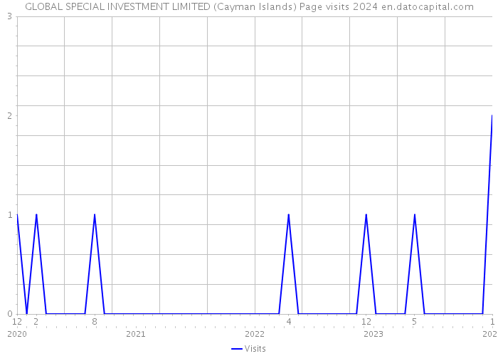 GLOBAL SPECIAL INVESTMENT LIMITED (Cayman Islands) Page visits 2024 