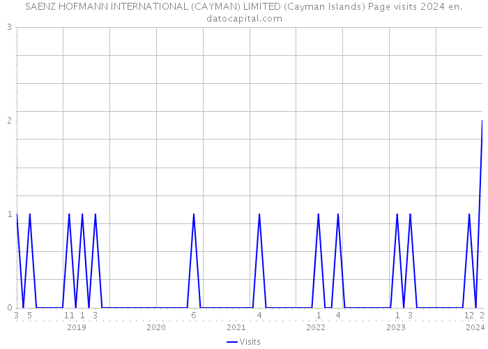 SAENZ HOFMANN INTERNATIONAL (CAYMAN) LIMITED (Cayman Islands) Page visits 2024 