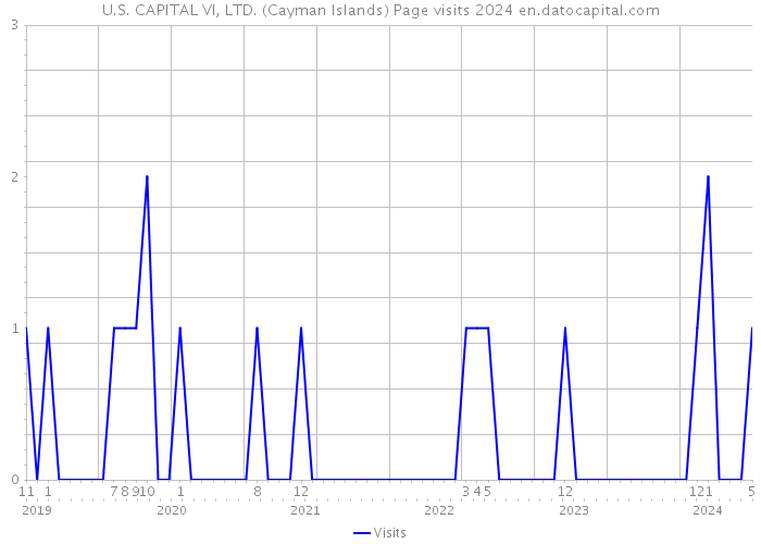 U.S. CAPITAL VI, LTD. (Cayman Islands) Page visits 2024 