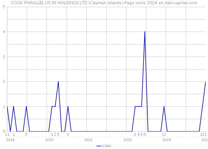 COOK PARALLEL US IM HOLDINGS LTD (Cayman Islands) Page visits 2024 