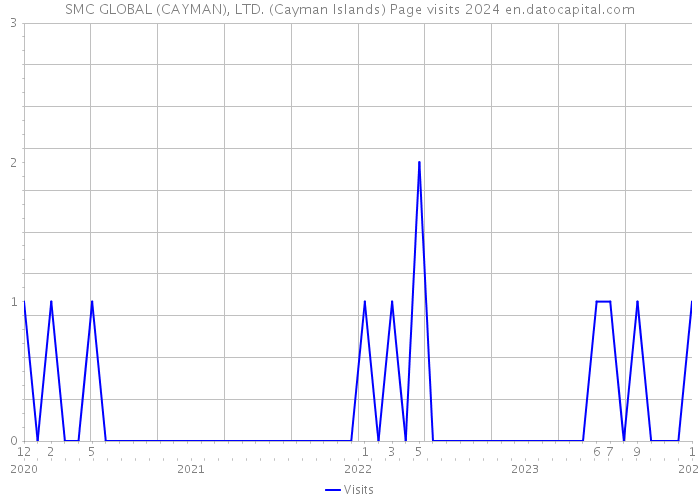 SMC GLOBAL (CAYMAN), LTD. (Cayman Islands) Page visits 2024 