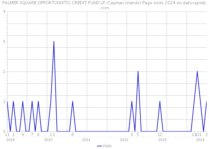 PALMER SQUARE OPPORTUNISTIC CREDIT FUND LP (Cayman Islands) Page visits 2024 
