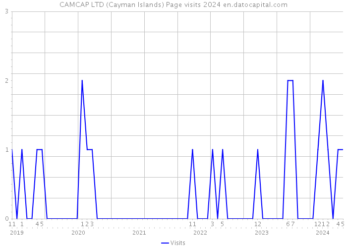 CAMCAP LTD (Cayman Islands) Page visits 2024 